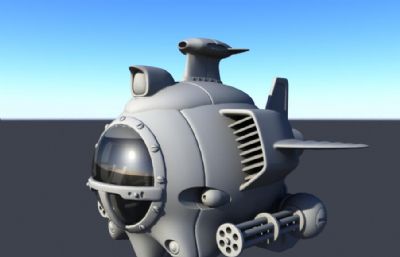 小型攻击性飞行器,飞船maya模型
