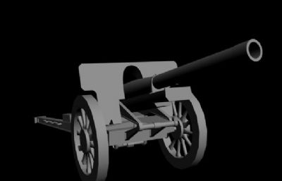 日军山炮FBX模型