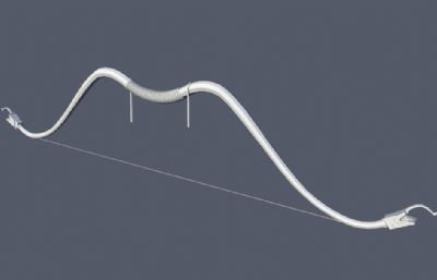 弓+箭+箭筒maya模型,三个mb作品