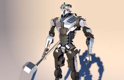 战锤机甲,机器人C4D模型
