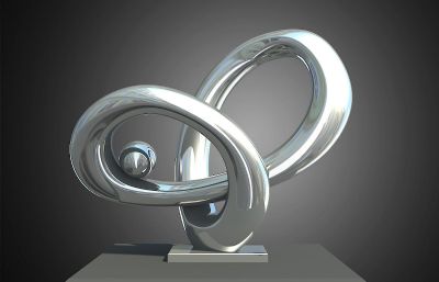波浪圆球雕塑设计