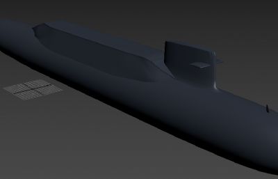 中国海军094B核潜艇max模型