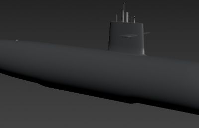 日本苍龙级常规潜艇max模型