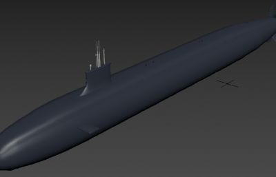 美国弗吉尼亚级核潜艇max模型