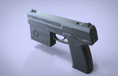 MK23手枪STL模型-可用于3D打印