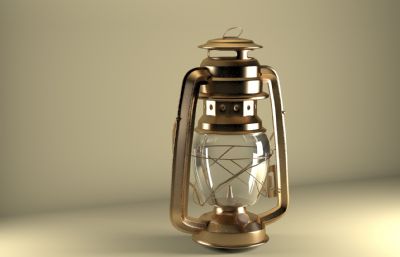 马灯,煤油灯max2018模型,无材质贴图