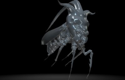 刺虫maya影视级写实昆虫模型,有MB,FBX,OBJ三种格式