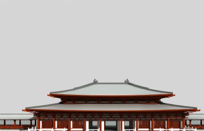 寺庙宫殿古建筑max模型