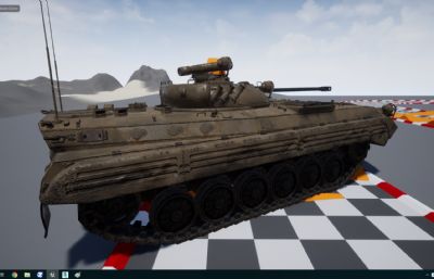 前苏联BMP2坦克,UE4工程文件,带MAX,MA格式(网盘下载)