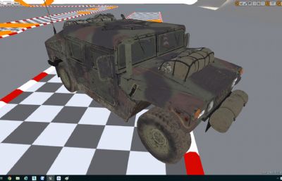 Hummvee军队装甲车,UE4工程,带MAX,MA等格式(网盘下载)