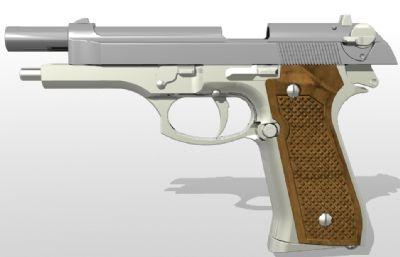 M92F手枪拆解结构sldprt模型