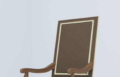 欧式椅子max简模