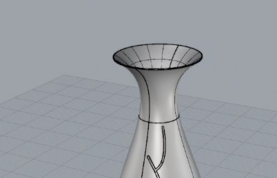 花瓶,日式小酒壶3dm,stp格式模型