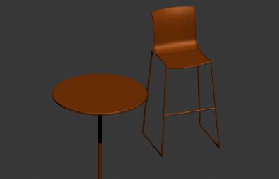 吧椅,吧桌,椅子,桌子max模型
