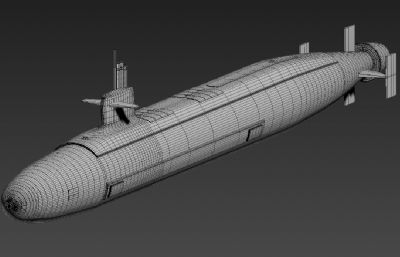 法国胜利级弹道导弹核潜艇max模型