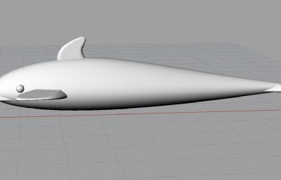 海豚简单模型-犀牛建模