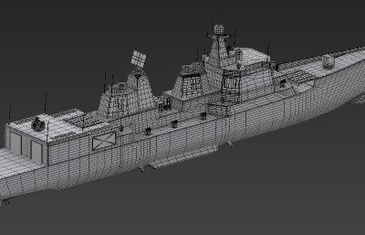 052D导弹驱逐舰max2015模型