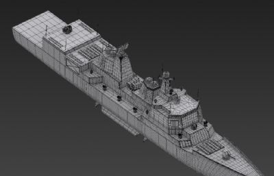 052D导弹驱逐舰max2015模型