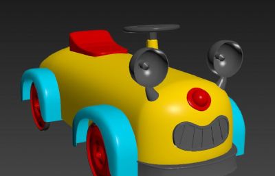 儿童玩具小车车,玩具扭扭车FBX模型