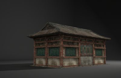 古建筑小屋3D模型
