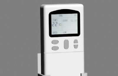 空调遥控器3DS模型