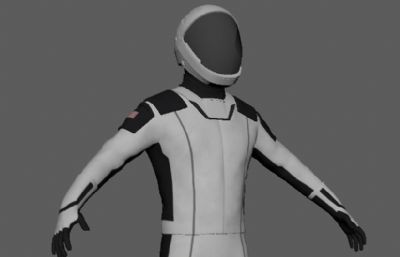 spacex宇航服,太空服FBX模型