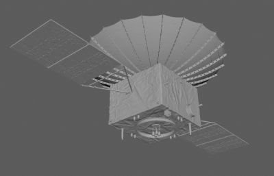 嫦娥四号联系的中继卫星FBX模型
