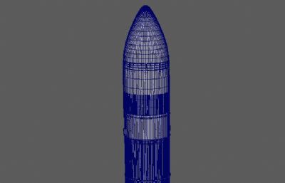 长征五号火箭maya模型(网盘下载)