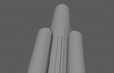 长征五号火箭maya模型(网盘下载)
