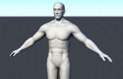 男人裸体,男人体maya模型