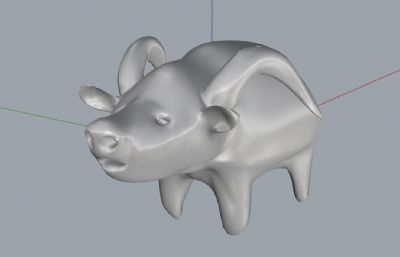 牛模型-犀牛建模