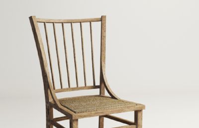 椅子,麻绳木椅子