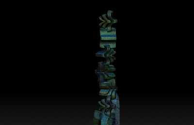 石雕书柱雕塑设计