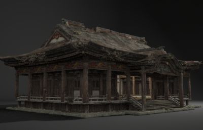 古建烂房子,寺庙废墟