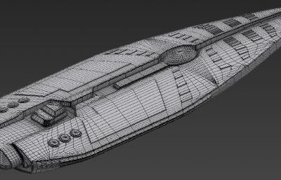 星际战舰,宇宙飞船max模型