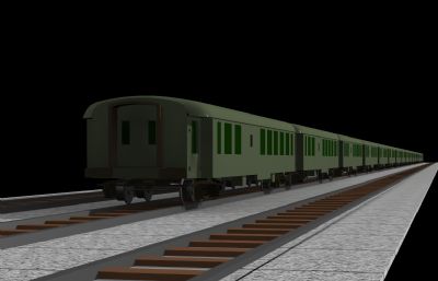 火车,铁轨场景max模型