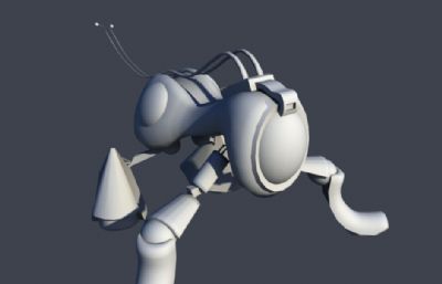 类蚂蚁,类昆虫机器兵maya模型