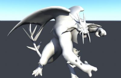 怪物怪兽飞龙maya模型