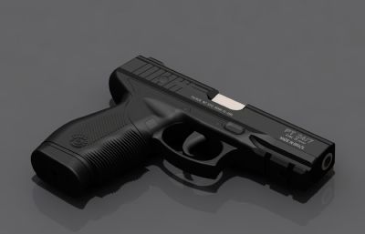金牛座PT24/7手枪max素模,无内部构造,非实体模型