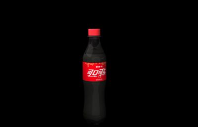 可口可乐500ml瓶装max模型