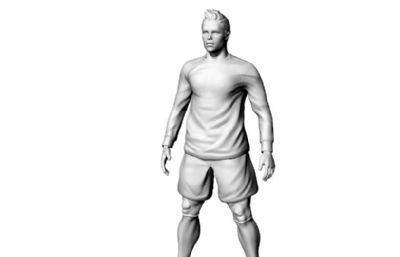 c罗足球明星3D打印STL模型