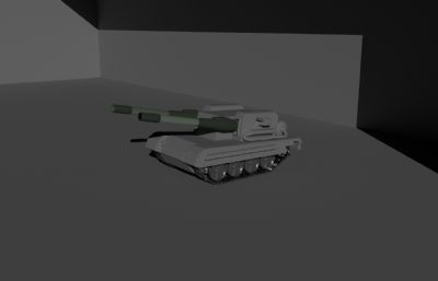 红色警戒天启坦克maya2018模型