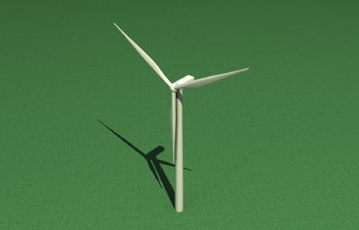 风力发电整机max白模