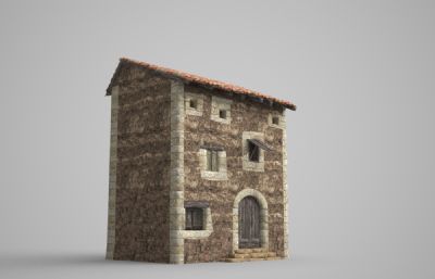 特色民族房子,碉堡房子3D模型