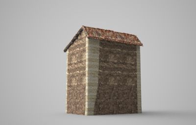 特色民族房子,碉堡房子3D模型