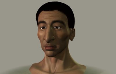 瘦弱的中年男子Maya模型