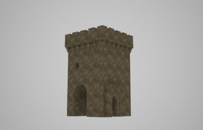 古建筑城墙碉堡3D模型