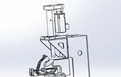 多轴圆锥冲床3D数模图纸 Solidworks设计 附IGS,STL格式