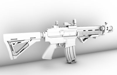 m4a4步枪maya模型