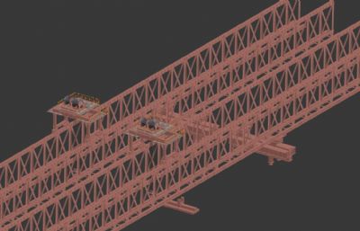 500T架桥机max模型